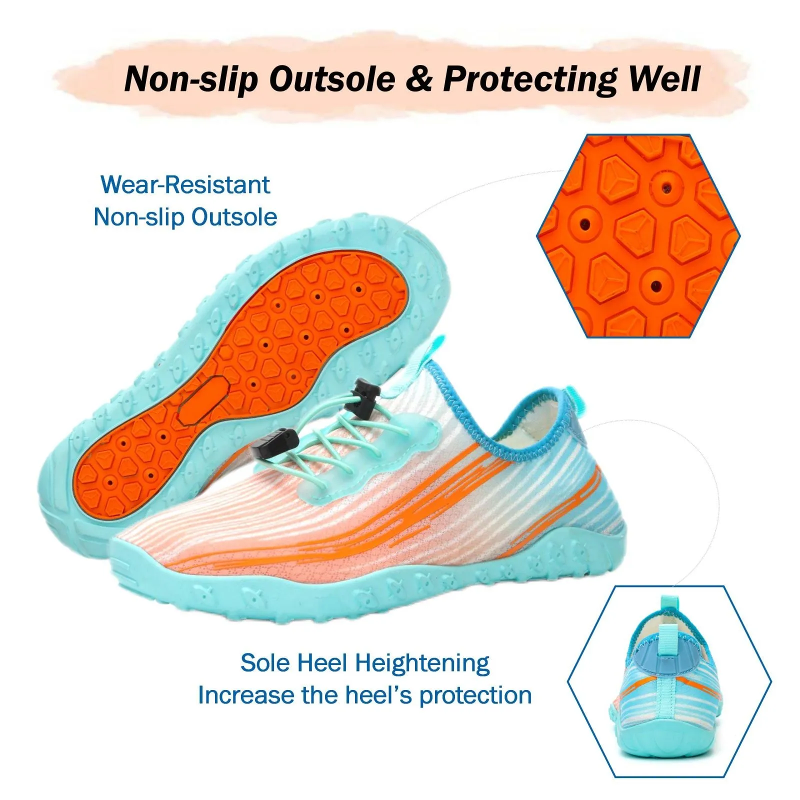 Water Shoes for Men & Women 2024 - Quick-Dry Aqua Socks Beach Swimming Shoes for Surfing Boating Drifting Hiking Yoga Cycling Water Aerobics